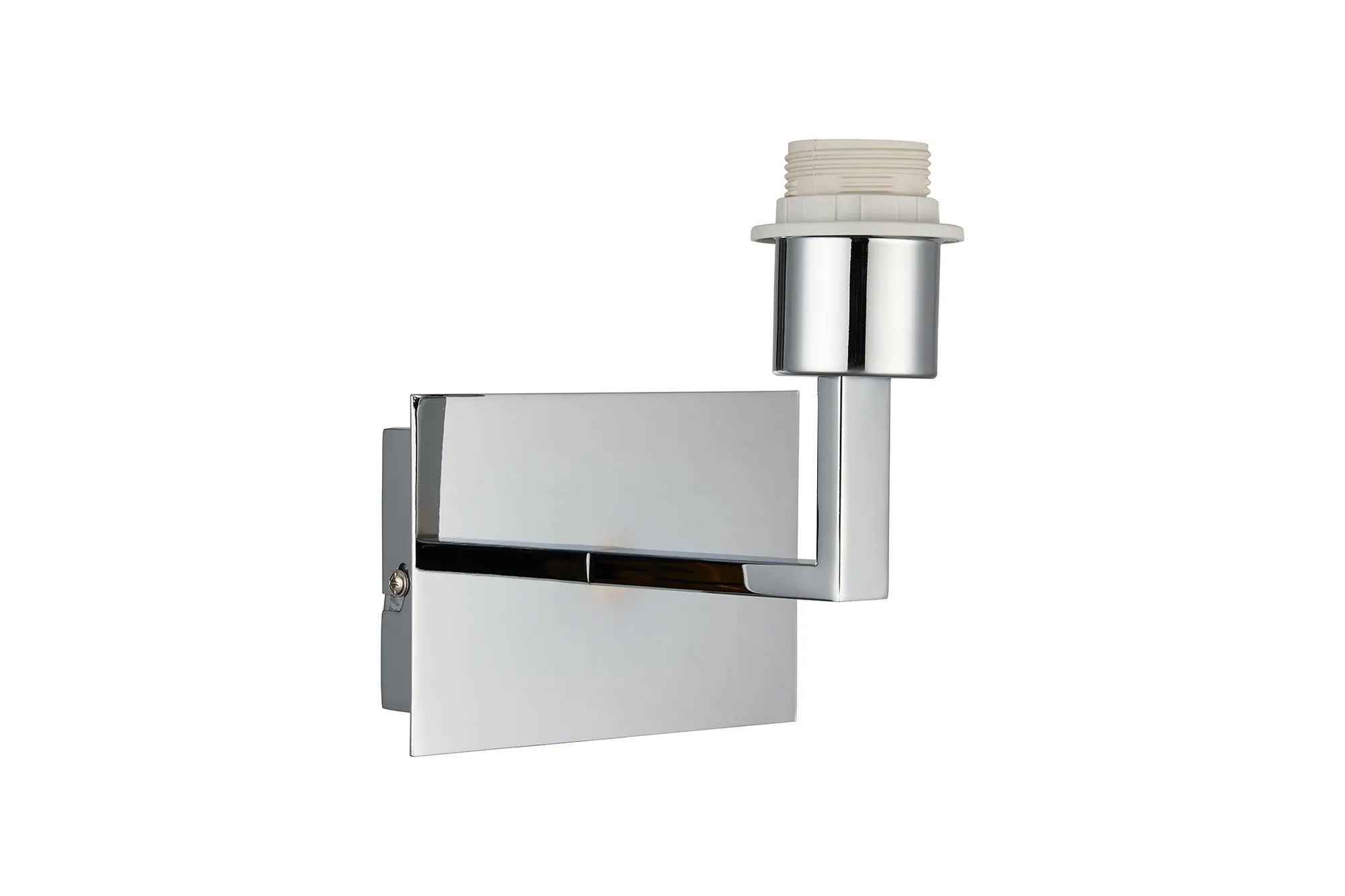 Clara Polished Chrome Wall Lights Deco Armed Wall Lights